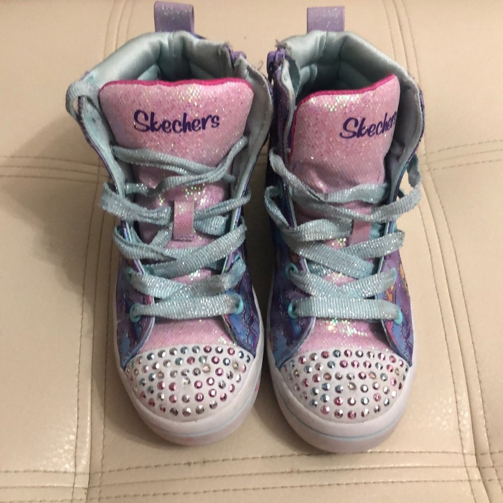 Girls Sketcher Twinkle Toes Sneakers